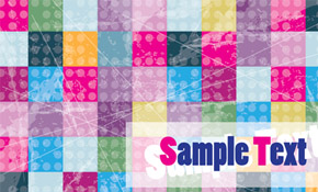 Colorful cubes background card desi